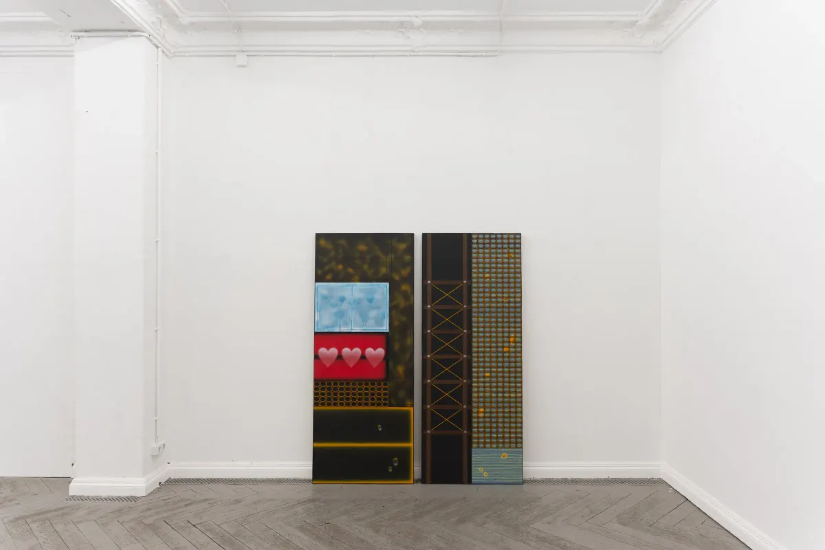 “mind mining - deep extraction” (2025) @ Eigen + Art Lab “sloppy” / airbrush and 3d print / Foto: Peter Oliver Wolff