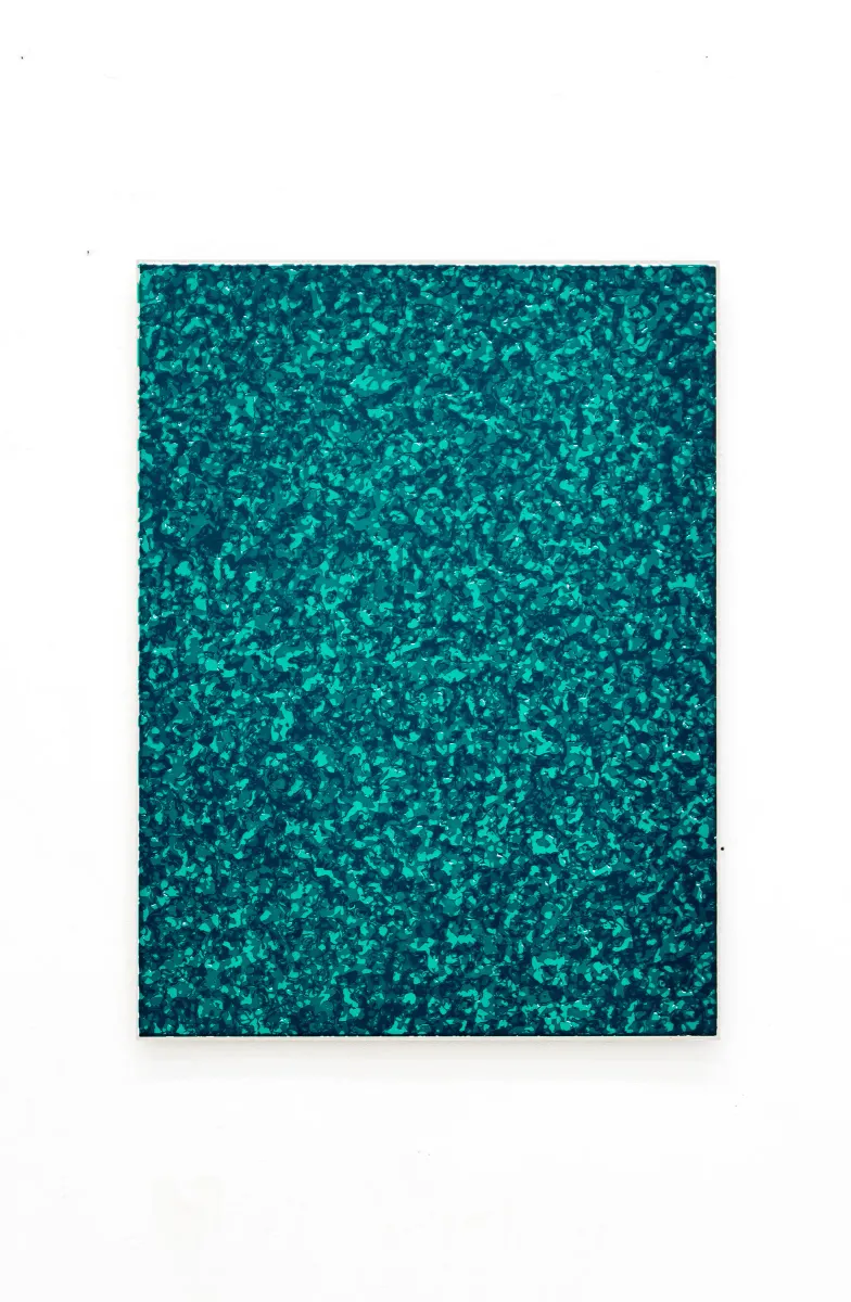 “green velvet” (2019) - multilayered silkscreen on cardboard