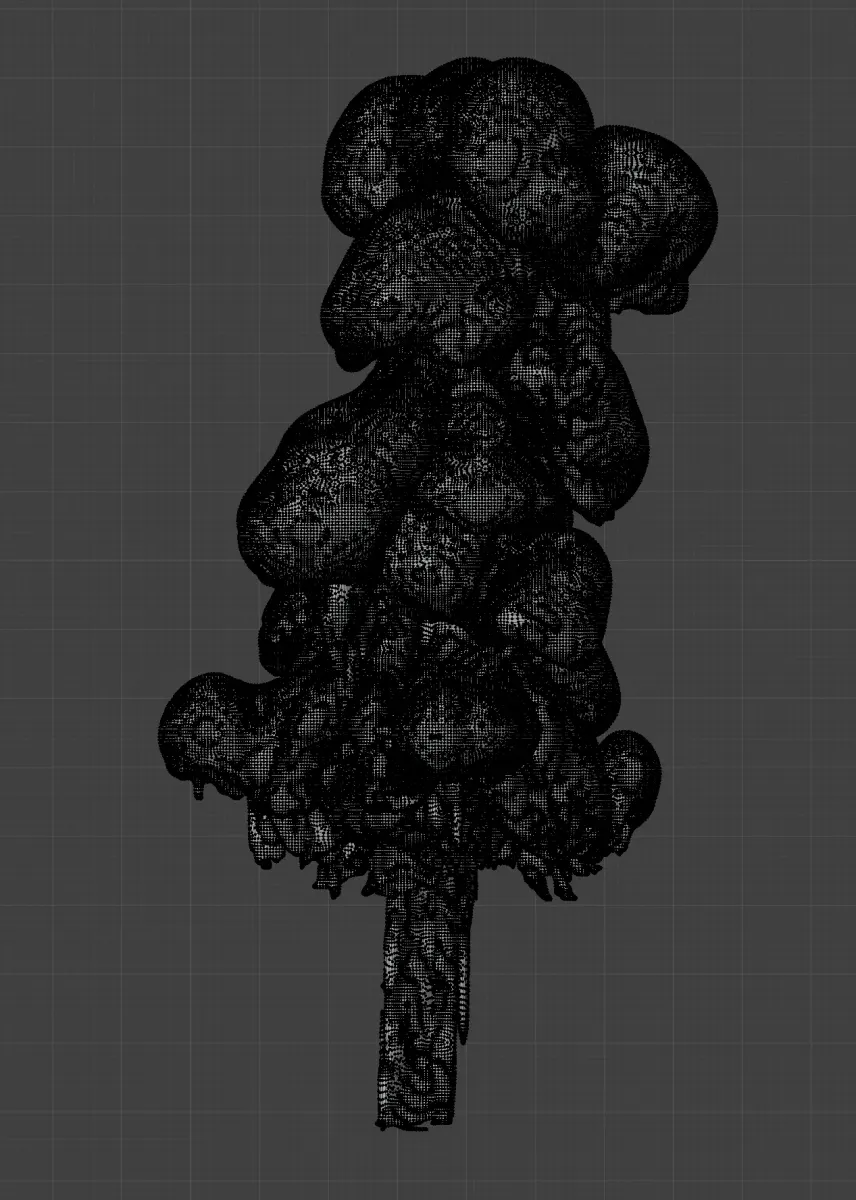 “thymia” (2025) - Volumetric cloud simulation converted from voxels to 3d volume