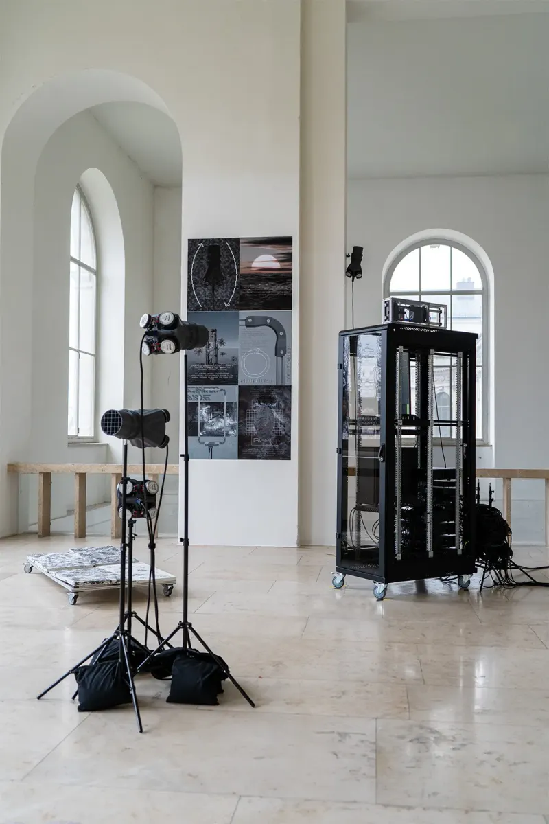 “chronos - constant growth constant decay” (2025) - installation view